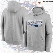 New England Patriots 2025 AFC Champions Locker Room Collection Hoodie S-4XL