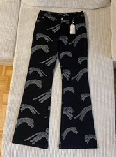 Vintage F/W 2002 Roberto Cavalli Leopards Stretch Pants, size L