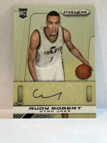 🔥🔥2013-14 Panini Prizm Rudy Gobert RC Auto Autographs #41 Utah Jazz🔥🔥
