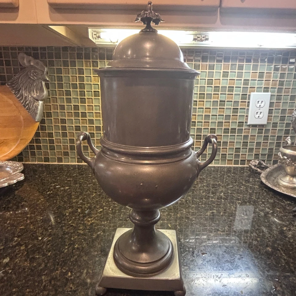 Antique Tea Infuser Urn Beanes Patent No 48 Falcon Works Hackney Wick London 7lb - Image 3 of 4