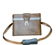 Vintage Stylish Chic Hard Leather Shoulder DSLR Quality Camera Case Bag or Prop