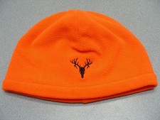 HOT SHOT - Bright Orange - YOUTH One Size Skull Fit Stocking Cap Beanie Hat 