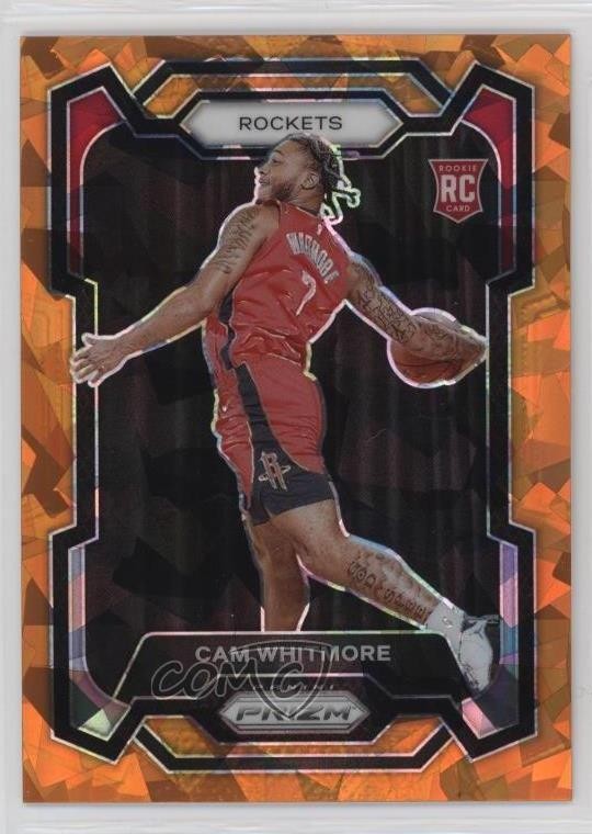 2023-24 Panini Prizm Orange Ice Prizm Cam Whitmore #129 Rookie RC 1ec2