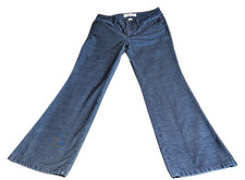 Tommy Hilfiger Women  s 6 Blue High-Rise Bootcut Corduroy Pants Denim Look