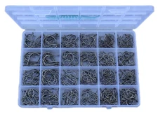 Bulk Fishing Hooks Set 400 PCS - Freshwater & Saltwater Worm Catfish Gear Sup...