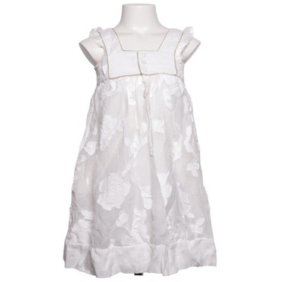 Zara, Kleid, Größe: 110, Weiß, Baumwolle/Polyamid/Viskose, Blumen, Mädchen #wAF