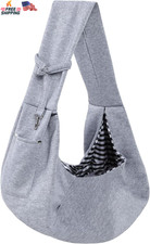 Dog Carrier Sling - Reversible Puppy Carrier Purse with Storage Pocket, Hand-Fre