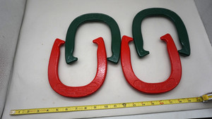 VINTAGE Diamond Tool Double Ringer Pitching Horseshoes A and B free ship USA