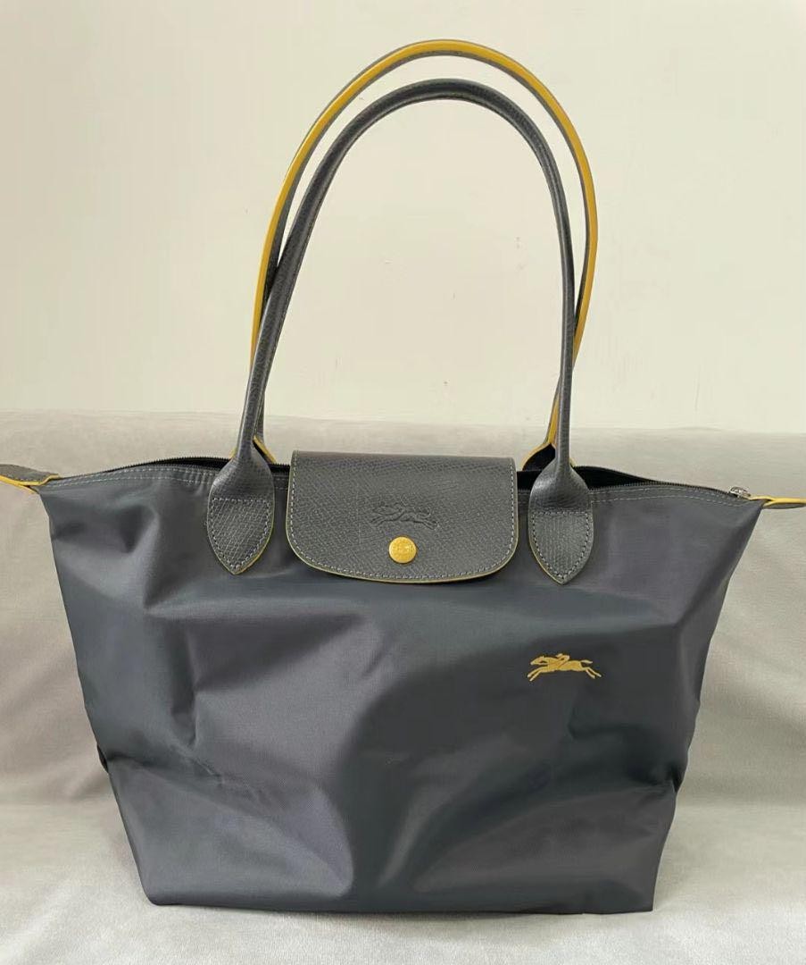 Longchamp Le Pliage Club Gunmetal 100% Authentic Longchamp