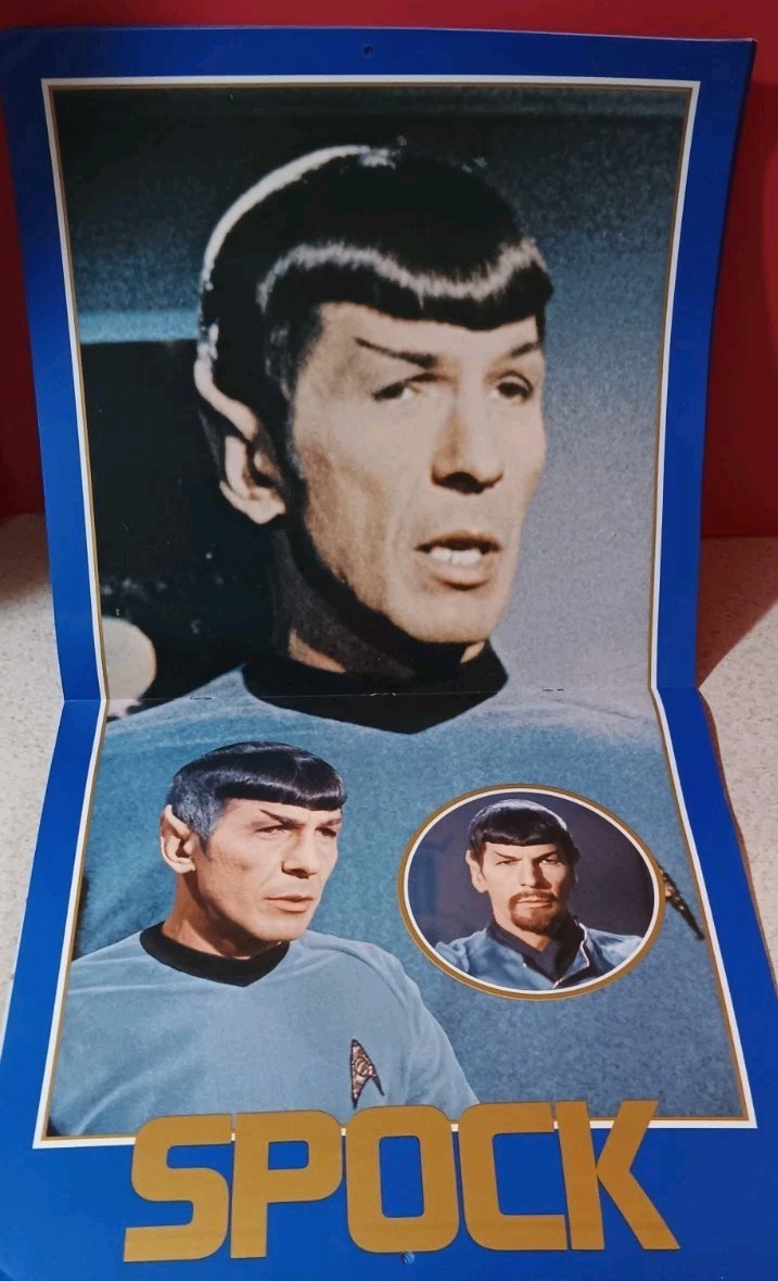 1978 VINTAGE Star Trek Stardate Calendar William Shatner Leonard Nimoy