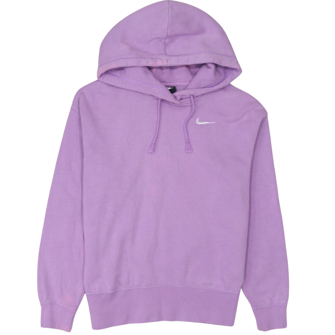 Nike Mens Hoodie Lilac Purple Fleece Pullover Embroidered Swoosh Logo Relaxed S