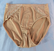 Vintage BODYFORM GIRDLE PANTIES Tummy Control BEIGE SECOND SKIN Lace Trim 8/1X