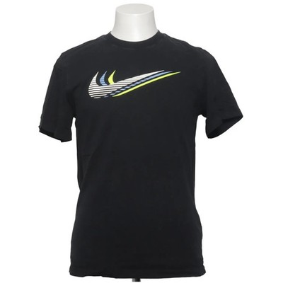 Nike, T-shirt, Größe: M, model: the nike tee, Schwarz/Mehrfarbig, Baumwolle #gEE