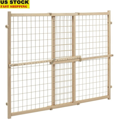 #ad Adjustable Baby Safety Gate Tall Wide Pressure Mount Easy Install Pet Child Lock $46.31