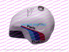 BMW R80 GS PARIS DAKAR 32 LITER WHITE ALUMINIUM FUEL PETROL TANK+ CAP STICER /FI