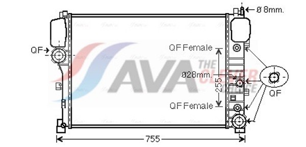 AVA Clever Choice MotorküHler WasserküHler ** Clever FIT ** MS2447 FüR Klasse SL-image