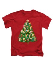 Christmas Cocktail Tree Adults Christmas T-Shirt Xmas Tee Top New