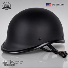 Motorcycle Half Shell Helmet DOT Approved Mat...