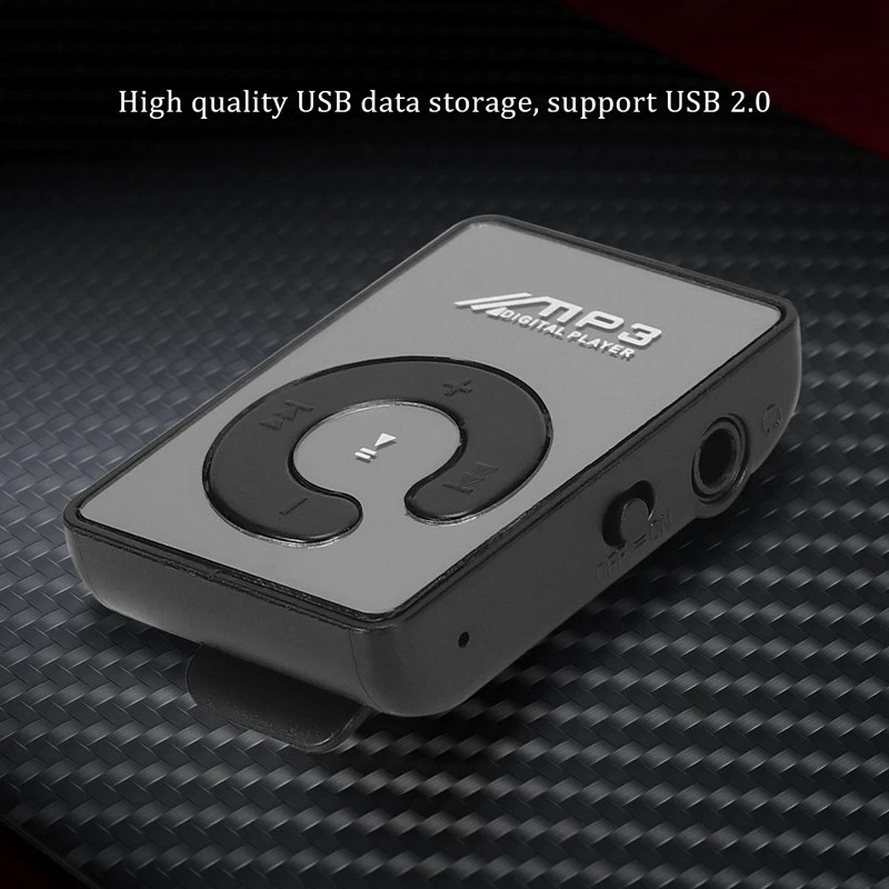   Clip Usb Reproductor de Música Mp3 Digital Compatible Con 8Gb  Tf Tarjeta2050 - Imagen 3 de 4