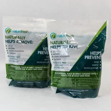 Lot of 2 Nature Fresh Activated Bamboo Charcoal Air Purifier Bags Sealed