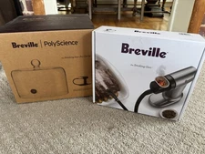 Breville "The Smoking Gun" Wood Smoke Infuser + Pro Cloche SET BARELY USED