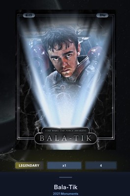 Topps Star Wars 2021 DIGITAL Bala-Tik Monument