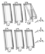 Light Switch Guard, ILIVABLE Child Proof Rocker Plate 6 Pack, Clear 