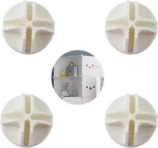 20 Pcs White Wire Cube Connectors Wire Grid Cube Connectors for Modular Closet S