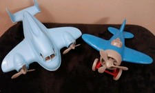 Green Toys Lot (D): Twin Engine/Blue One Seater Acft USA-Made Recycle Plastic LN