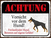 Holzschild 30X40 Cm Achtung Vorsicht Vor Dem Hund Deko Schild Deko Geschenk Sch
