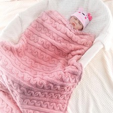 Baby Plush Blanket Wrap Super Soft and Cozy Baby Blanket for Winter Autumn