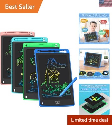 Colorful 4 Pack 8.5 Inch LCD Doodle Board - Perfect Educational Toy for Ages 3-8