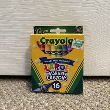 Vintage 2011 Crayola Washable Large Crayons 16 Count