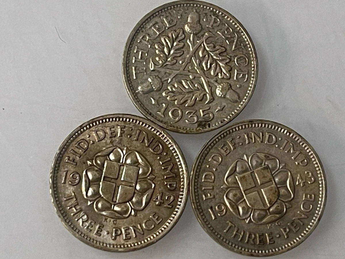Ciondolo rotondo 1926 Threepence 3D 92 ND Birthday Plus