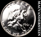 1961 Franklin Half Dollar- Silver Choice Gem Proof Luster No Reserve #G6615