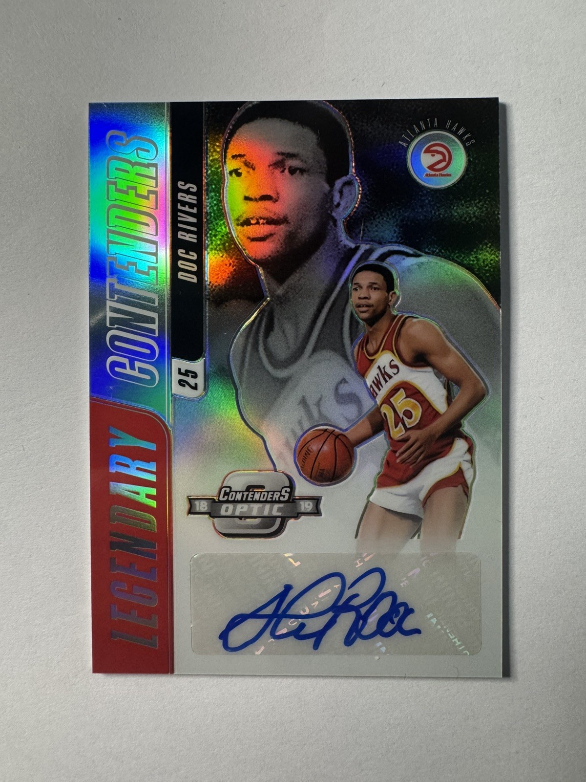 2018-19 Optic Contenders Doc Rivers Legendary Contenders Refractor Auto 93/99