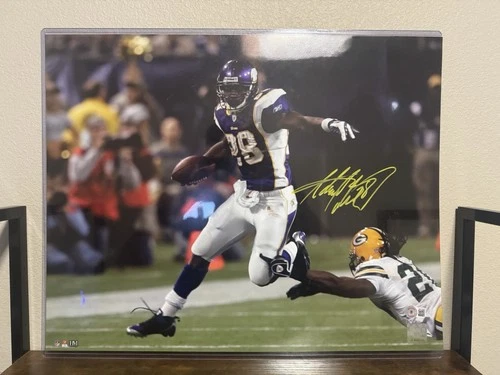 Adrian Peterson Autographed Authenticated 16x20 Vikings Photo Beckett COA