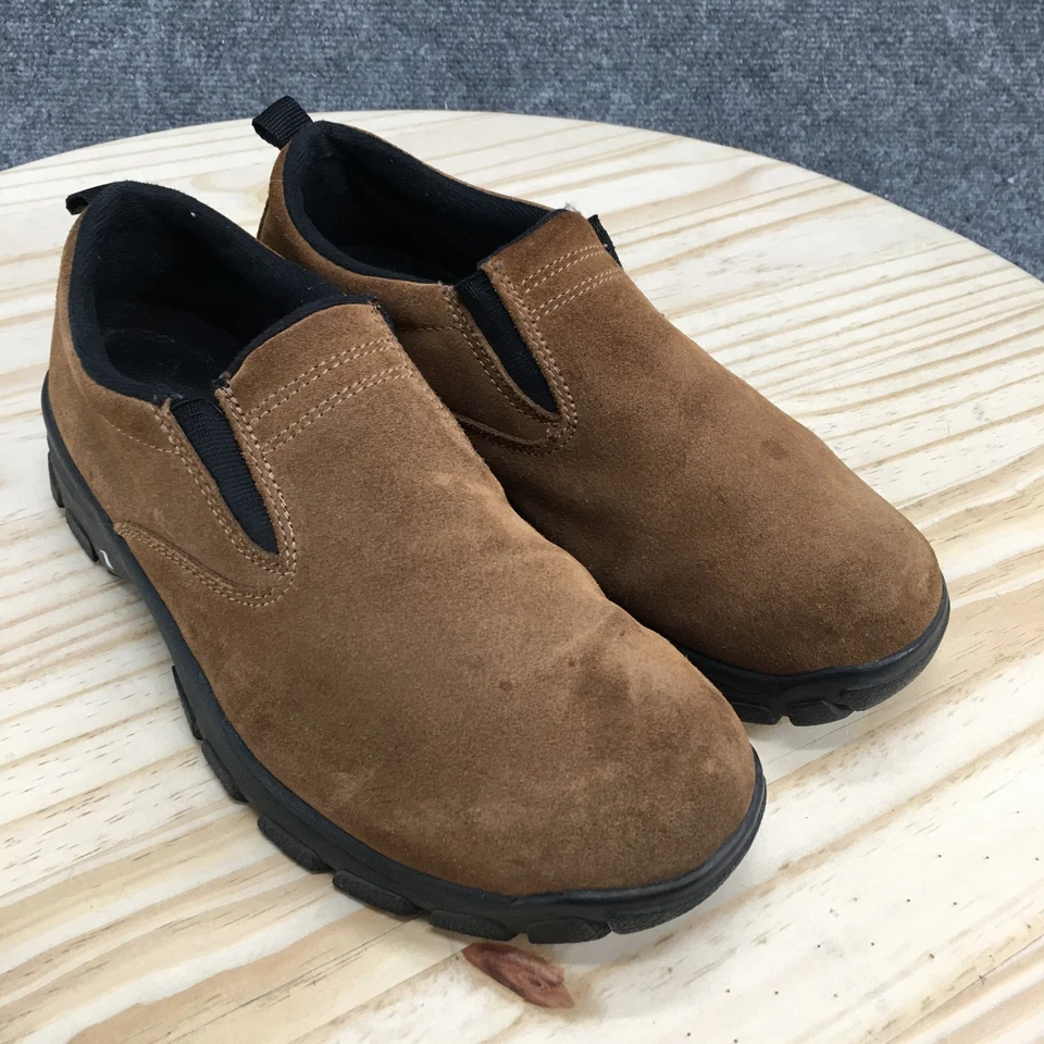 Zapatos Lands End para mujer 8 M sin cordones marrón cómodos informales bajos punta redonda planos Foto 3 de 4