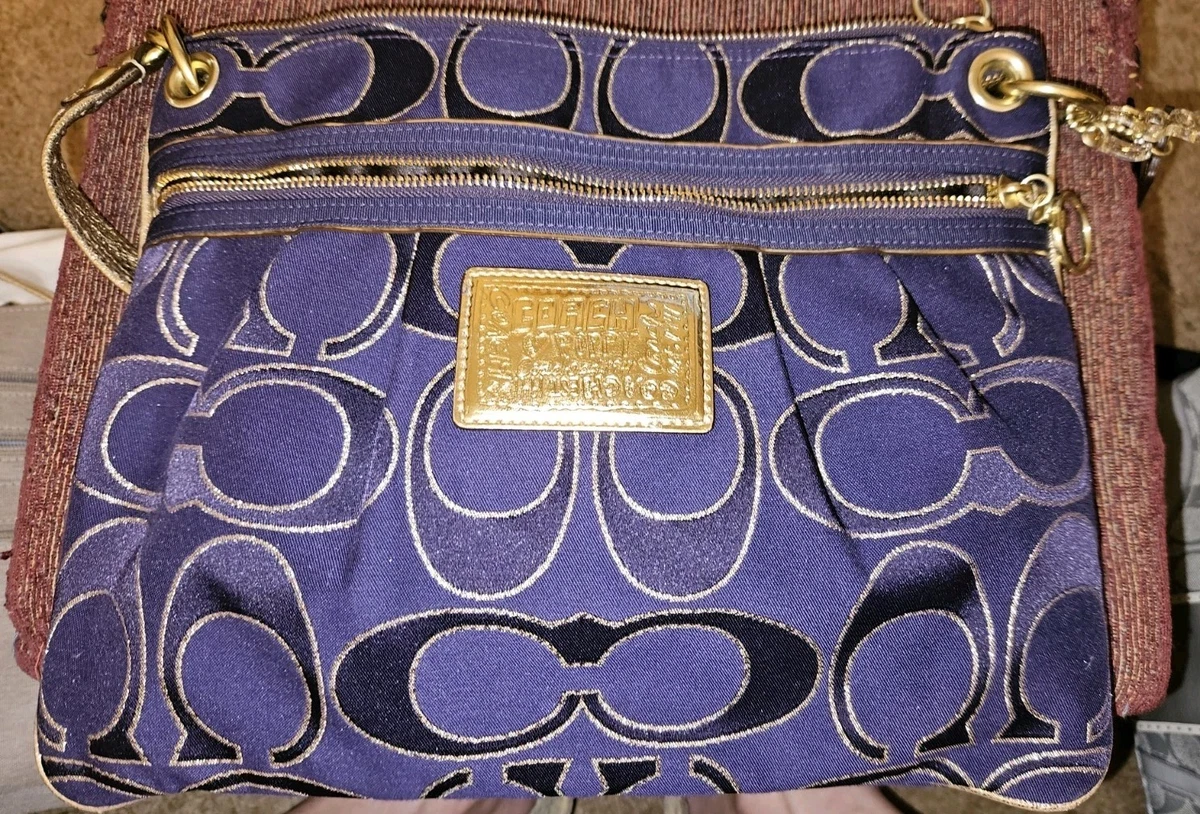 Coach Poppy Shoulder Bag Purple Bags & Handbags for Women for sale 