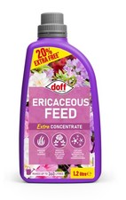 Doff 1.2L Ericaceous Plant Food Extra Fill for Acid Loving Plants Concentrate x3 2.67 per litre