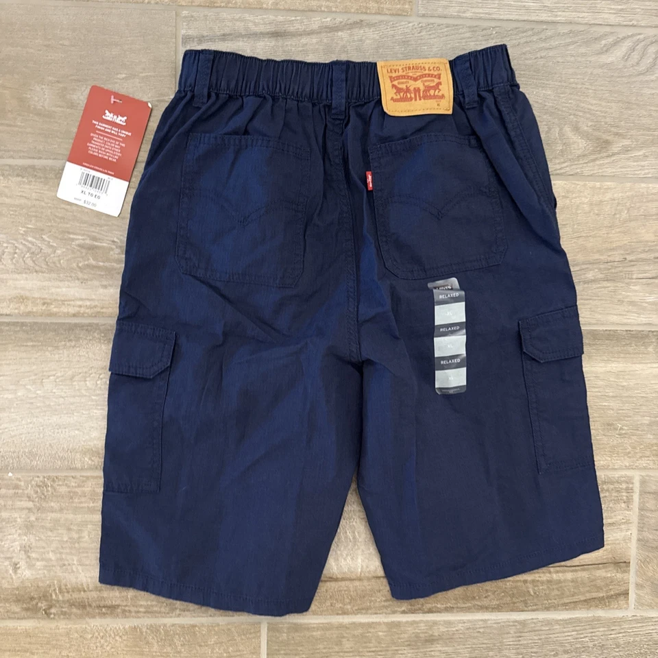 Pantalones Cortos Carga Levi's Jóvenes Niños Gris Oscuro Talla X-Grande Foto 2 de 4