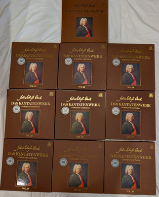 J.S. Bach Das Kantatenwerk Complete Cantatas Vol 21 - 30 Box Sets 20 LP w Books