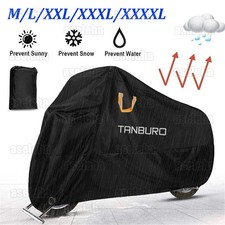 L-4XL Motorrad Abdeckplane Outdoor Motorradabdeckung Motorradplane & Reflexband