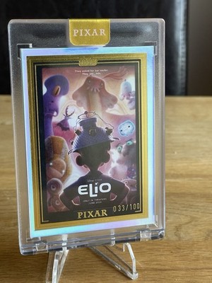 2025 Topps Pixar Gold Elio Movie Wall Art /100: Topps Encased Card