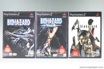 Resident Evil Outbreak & File 2 & Resident Evil 4 PS2 [JPN NTSC-J] PlayStation 2 - Photo 1/4