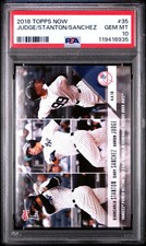 2018 Topps Now AARON JUDGE / G Stanton / G Sanchez 35 PSA 10 GEM MINT Free Ship