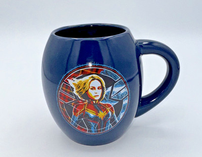Marvel Captain Marvel Ceramic Coffee Mug Cup Vandor LLC Dark Blue Double Sided