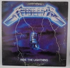 METALLICA "RIDE THE LIGHTNING" LP ELEKTRA MEGAFORCE 60396 VG "A" Matrix LP-51