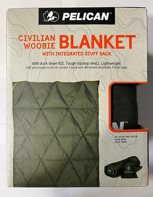 Pelican Outdoor Civilian Woobie Blanket 78'' 53'' Camping Gifts for Hiking, Picnic