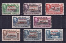FALKLANDS-GV1 1944-45 SOUTH SHETLANDS SET OF 8.SG D1-D8 UNMOUNTED MINT.....C